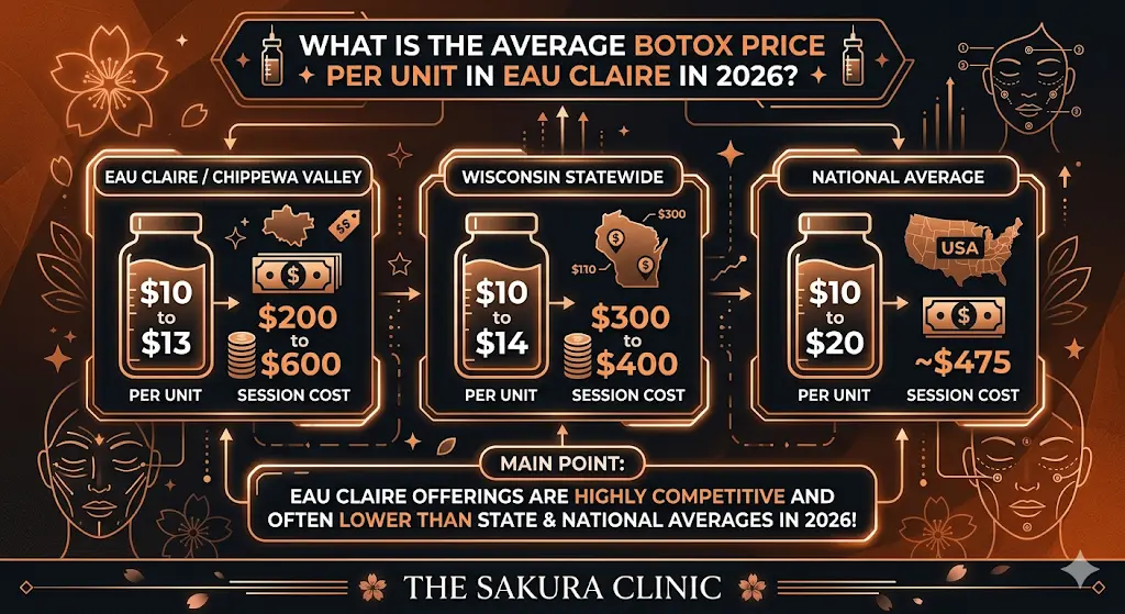 What Is the Average Botox Price Per Unit in Eau Claire in 2026